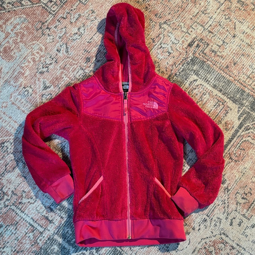 The North face zip up hoodie